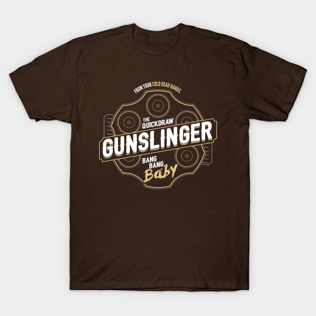 GUNSLINGER Fantasy RPG GM Dungeon Game Master DM boardgame tee T-Shirt by Natural 20 Shirts